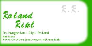 roland ripl business card